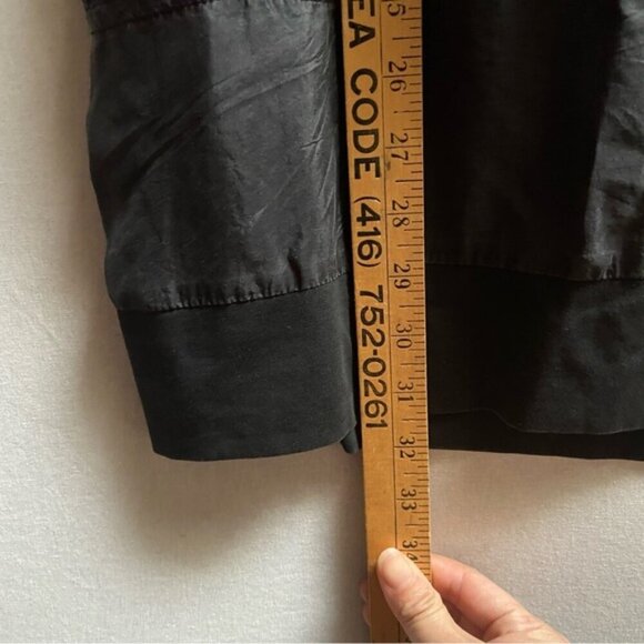 Theory silk rayon 1/2 button tunic pleated dress top Sz 2 - Picture 7 of 9